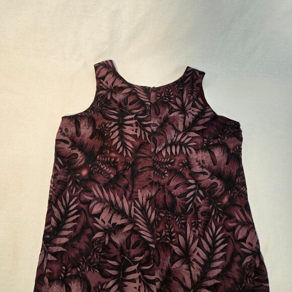 VINTAGE Out of Stock NEW WITH TAG Y2K Red Wine Leaf Print SILK Maxi Dress Size 6 - Picture 9 of 17